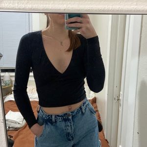 black Me to We wrap top - Size S